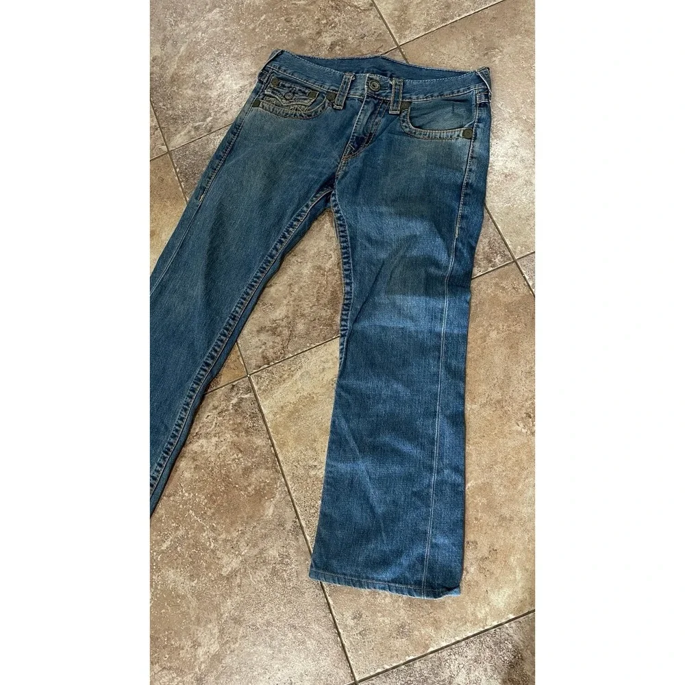 TRUE RELIGION STRAIGHT FLAP POCKET‎ MENS JEANS SZ 31
